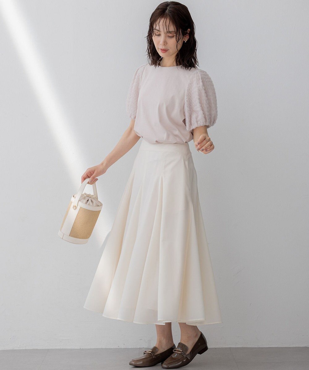 組曲 L 華感コンビネーションスリーブ カットソー 