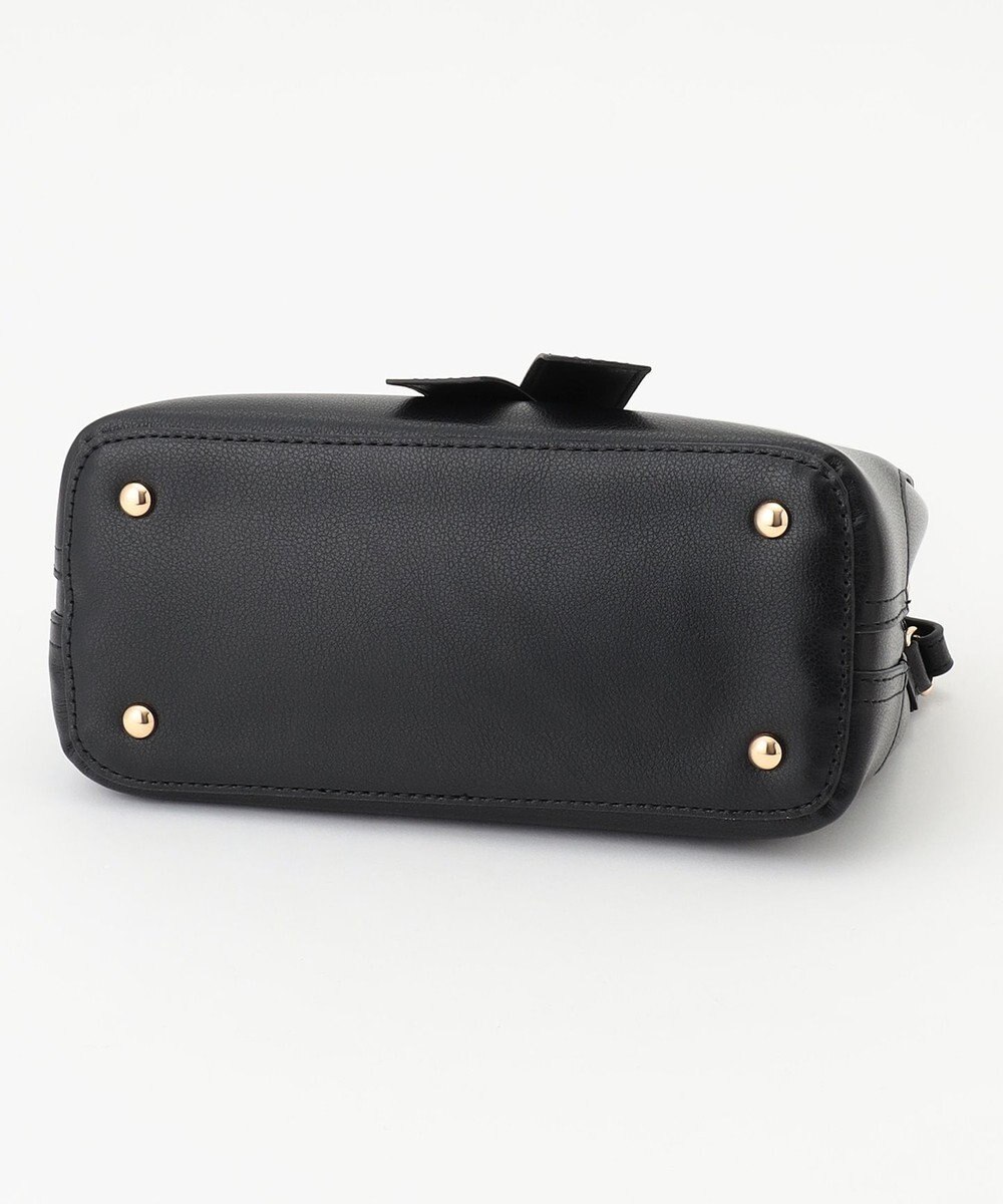 LA BAGAGERIE 【maison vert】 【超軽量・多収納】バイカラーリボンショルダーバッグ 