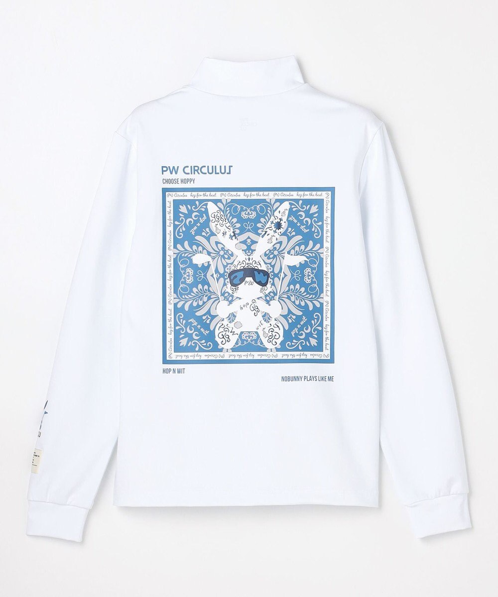 PW CIRCULUS 【吸水速乾 / UV遮蔽率99.9% UVカット / ストレッチ】【WOMEN】アニマルグラフィックロングスリーブモックT ゴルフウェア レディース 