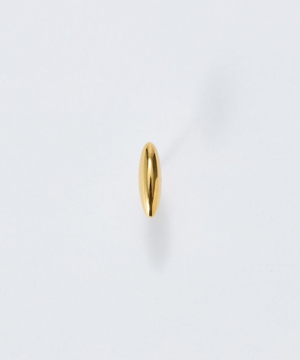 Phoebe 【金属アレルギー対応】メタルオーバルグレースピアス(片耳)　ゴールド/サージカルステンレス 