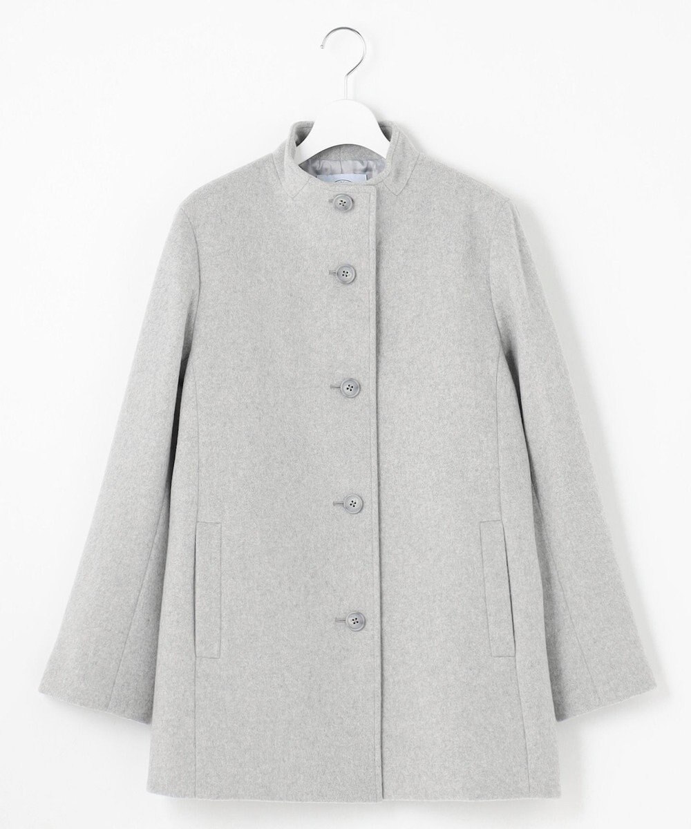 J.PRESS LADIES L ショートビーバー ボトルネック コート 