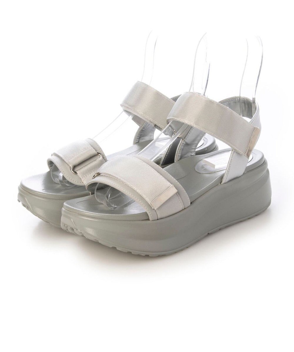 MODE ET JACOMO <noyau>厚底サテンベルクロスポーツサンダル 