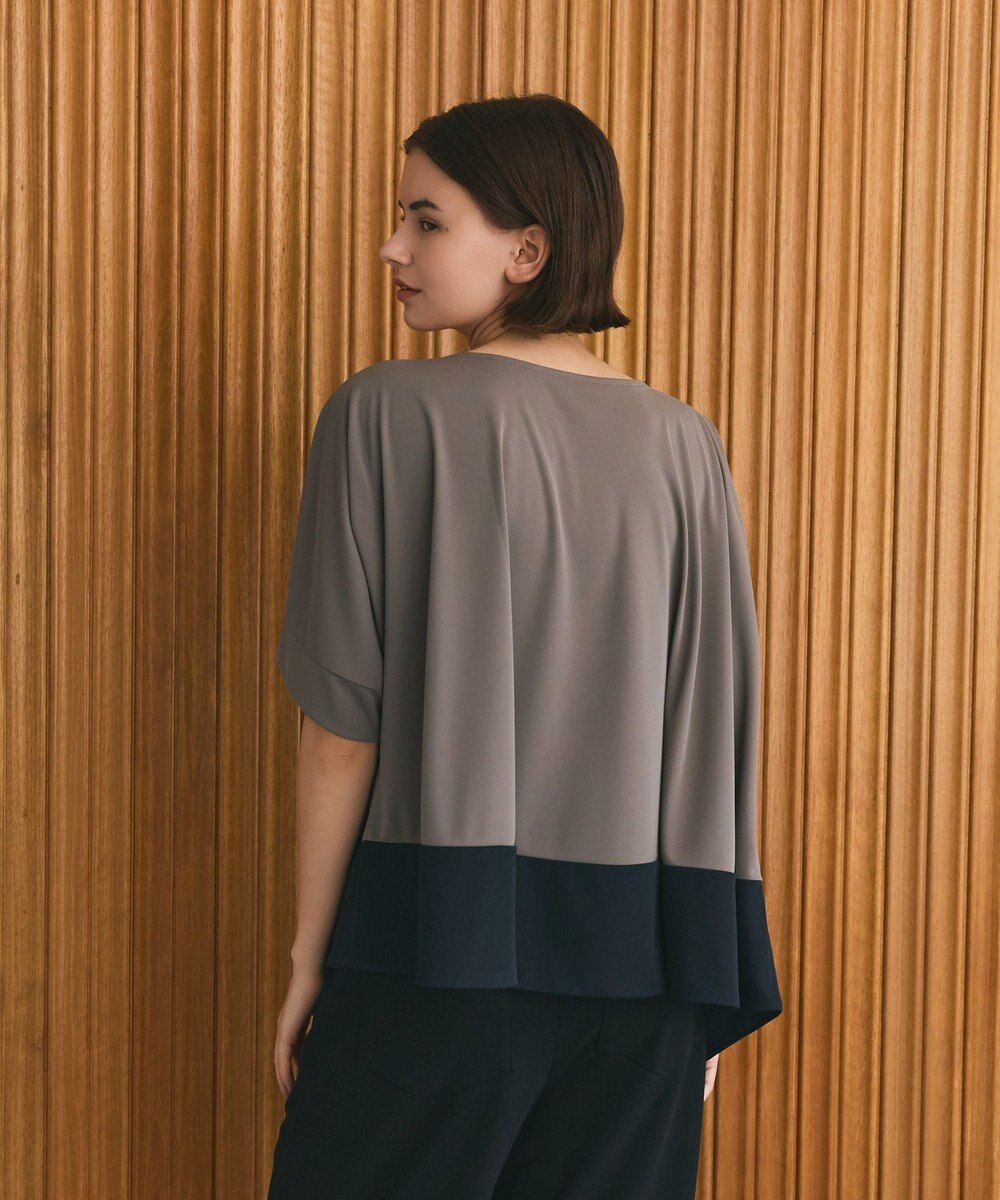 GRACE CONTINENTAL バイカラーアシメトップ 