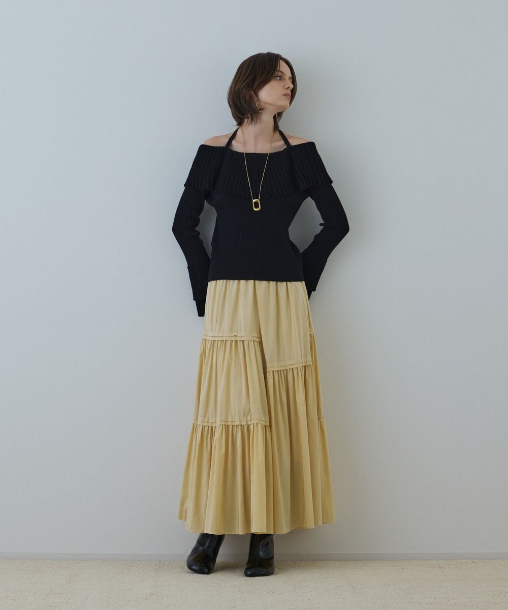 GRACE CONTINENTAL ティアードロングスカート 