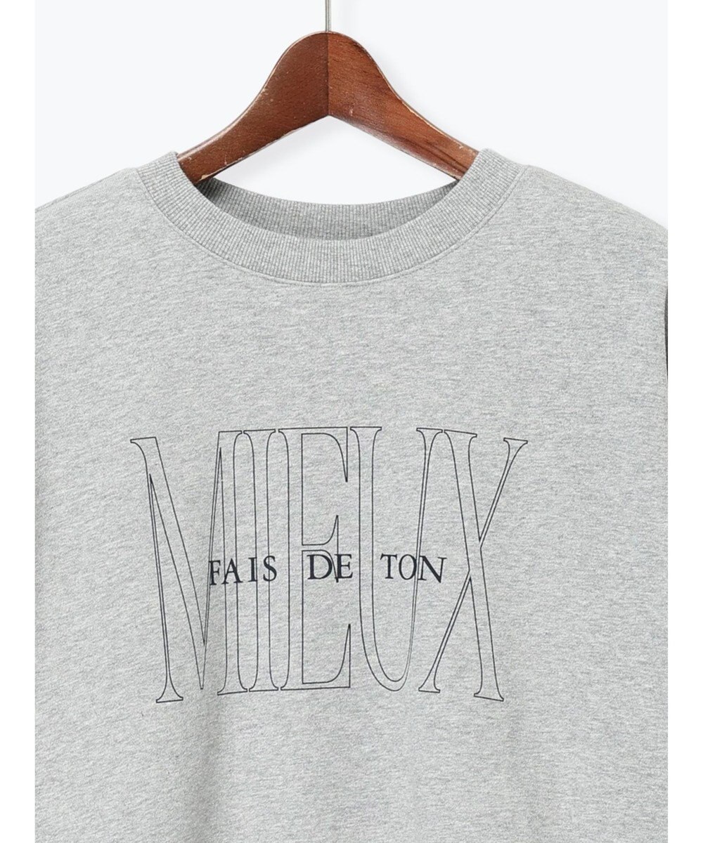 Te chichi 裏毛ロゴプリントスウェット 