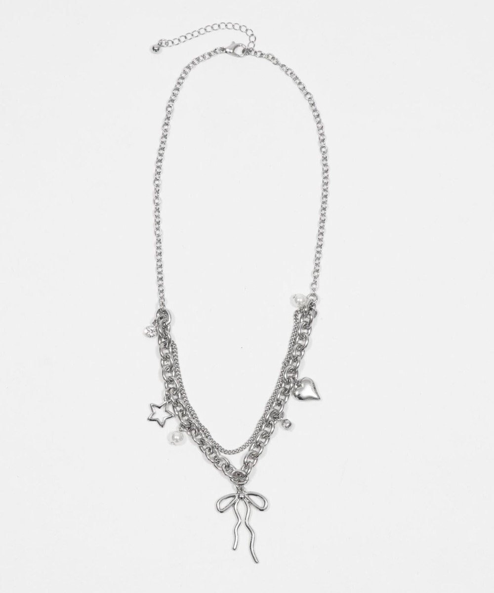 WEGO Lマルチチャームダブルネックレス 