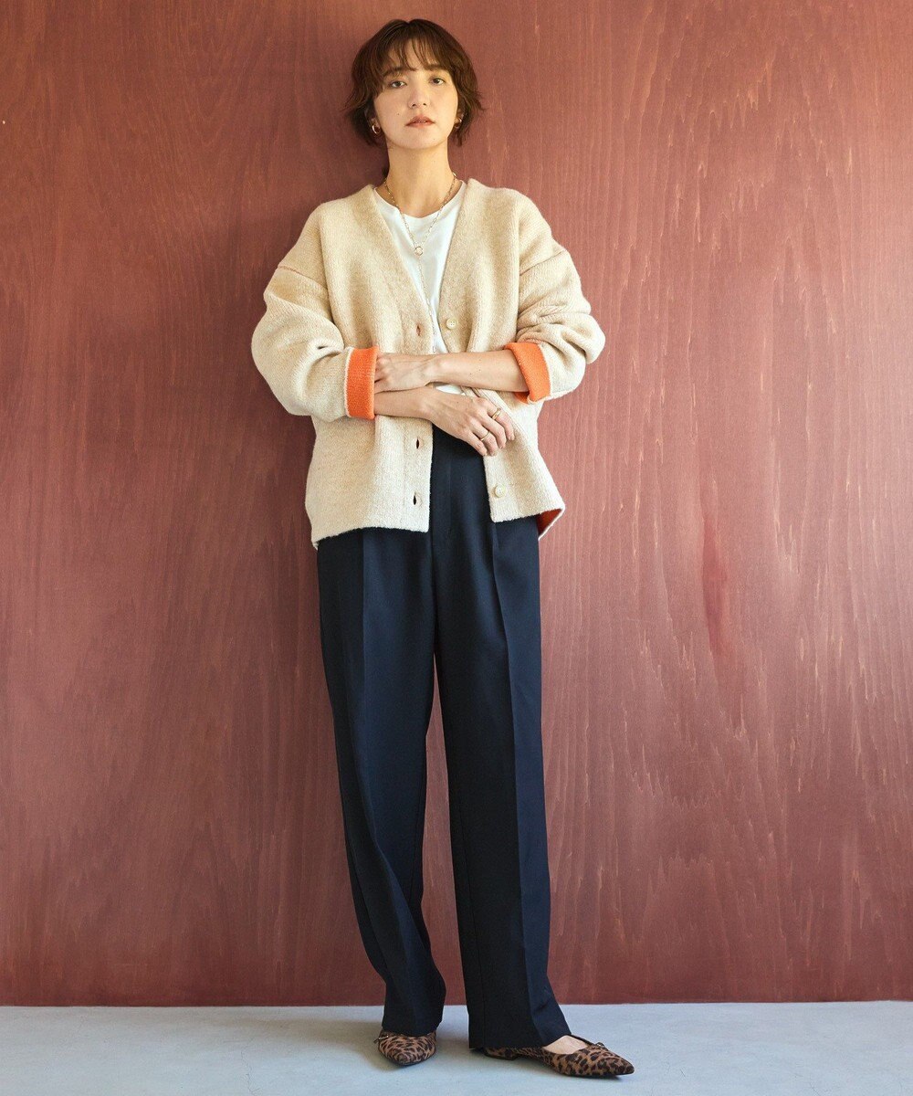 AMERICAN HOLIC ＶネックＷフェイスニットカーディガン 