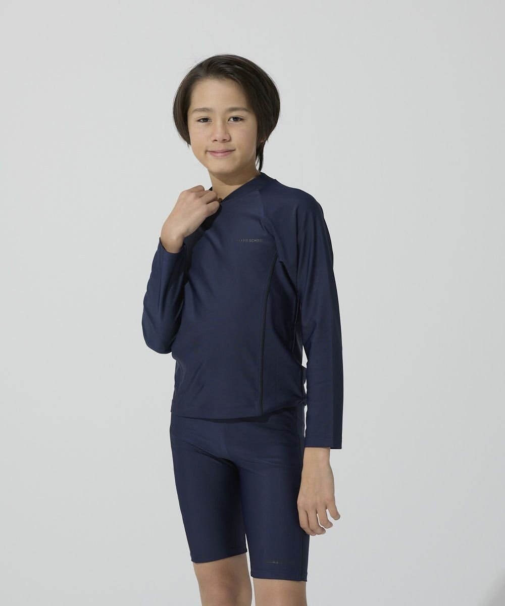 BEAMS SCHOOL 長袖被りラッシュガード 