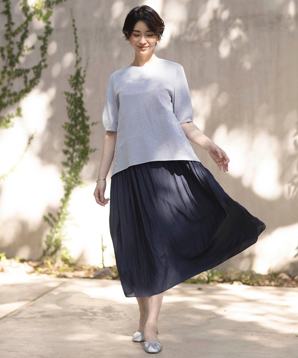 J.PRESS LADIES 【WEB限定・洗える】キャミワンピース カットソー ツインセット 