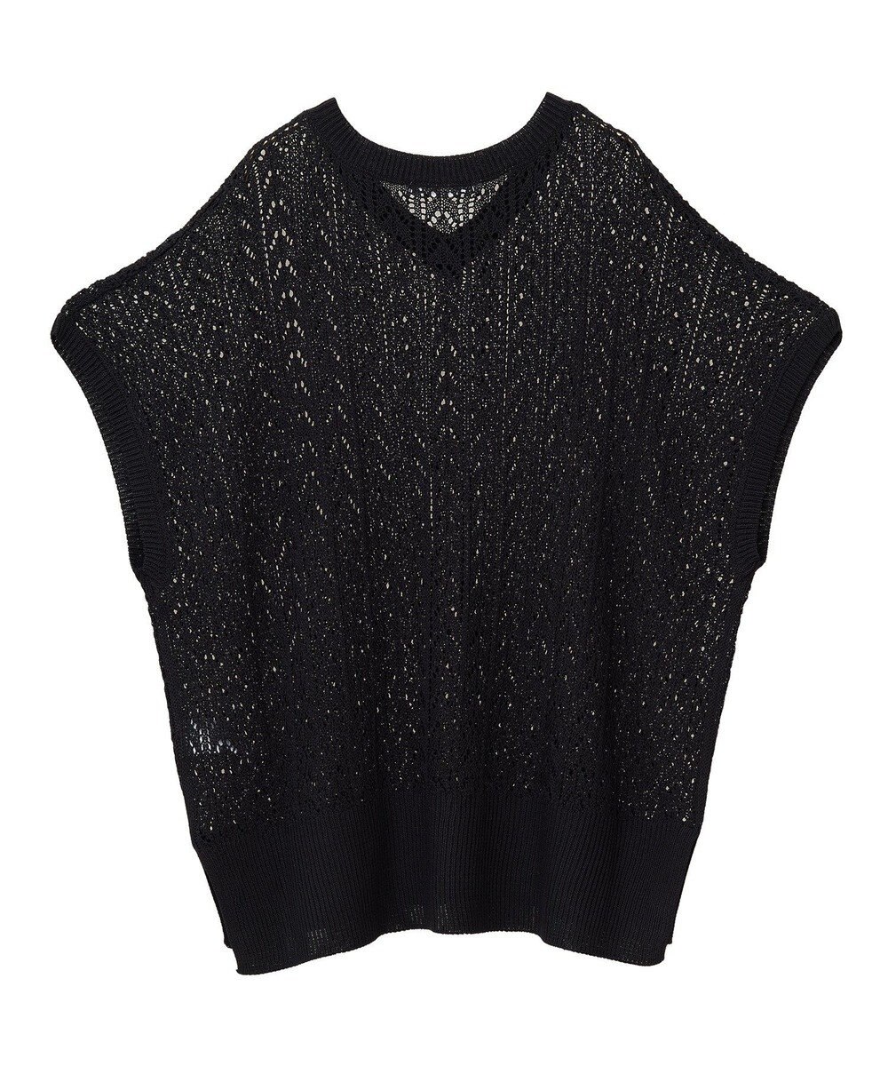 Green Parks 透かし編みニットチュニック 