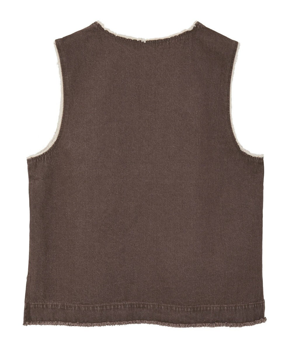 Green Parks フリンジ付きデニムベスト 