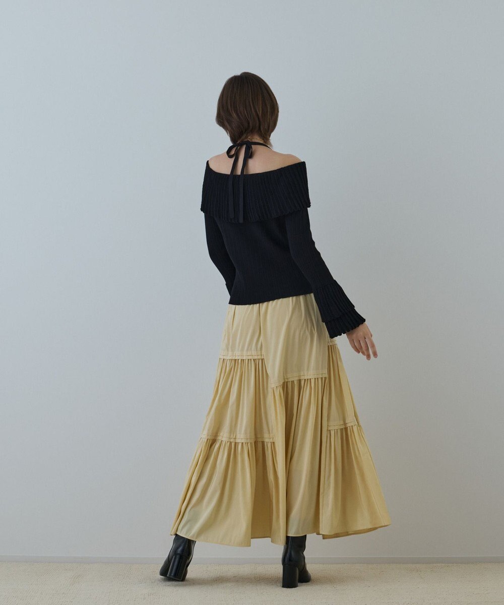 GRACE CONTINENTAL ティアードロングスカート 