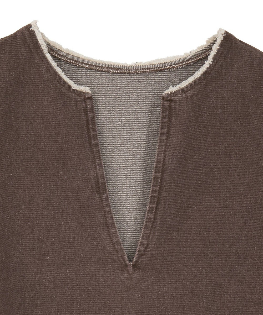 Green Parks フリンジ付きデニムベスト 