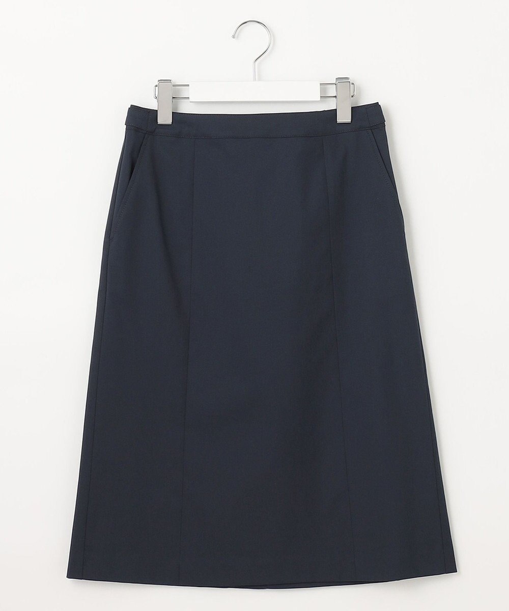 J.PRESS LADIES 【セットアップ対応・洗える・撥水・防汚】コットンFITTYシャーク スカート 