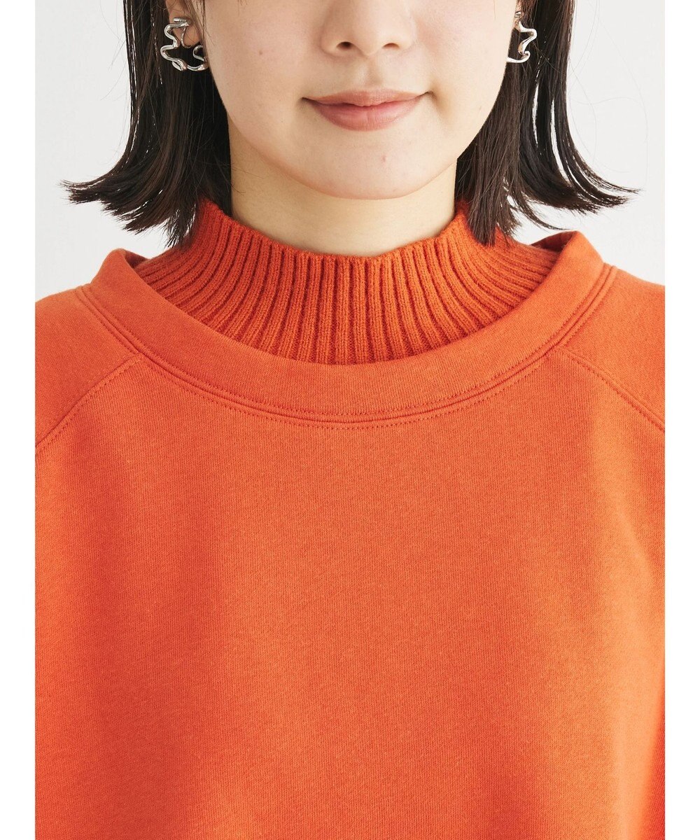 Green Parks 裏起毛ニットリブドッキングプルオーバー 