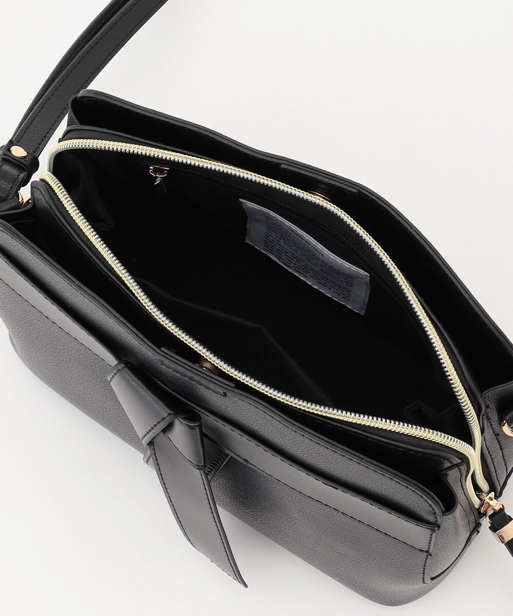 LA BAGAGERIE 【maison vert】 【超軽量・多収納】バイカラーリボンショルダーバッグ 