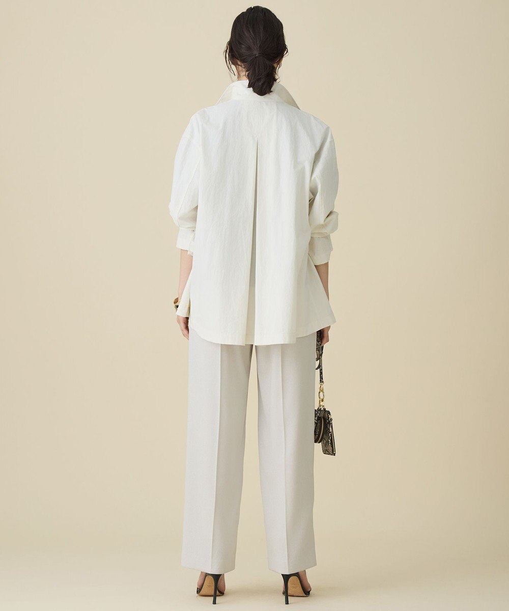 自由区 コットンリネンウェザーライト コート 