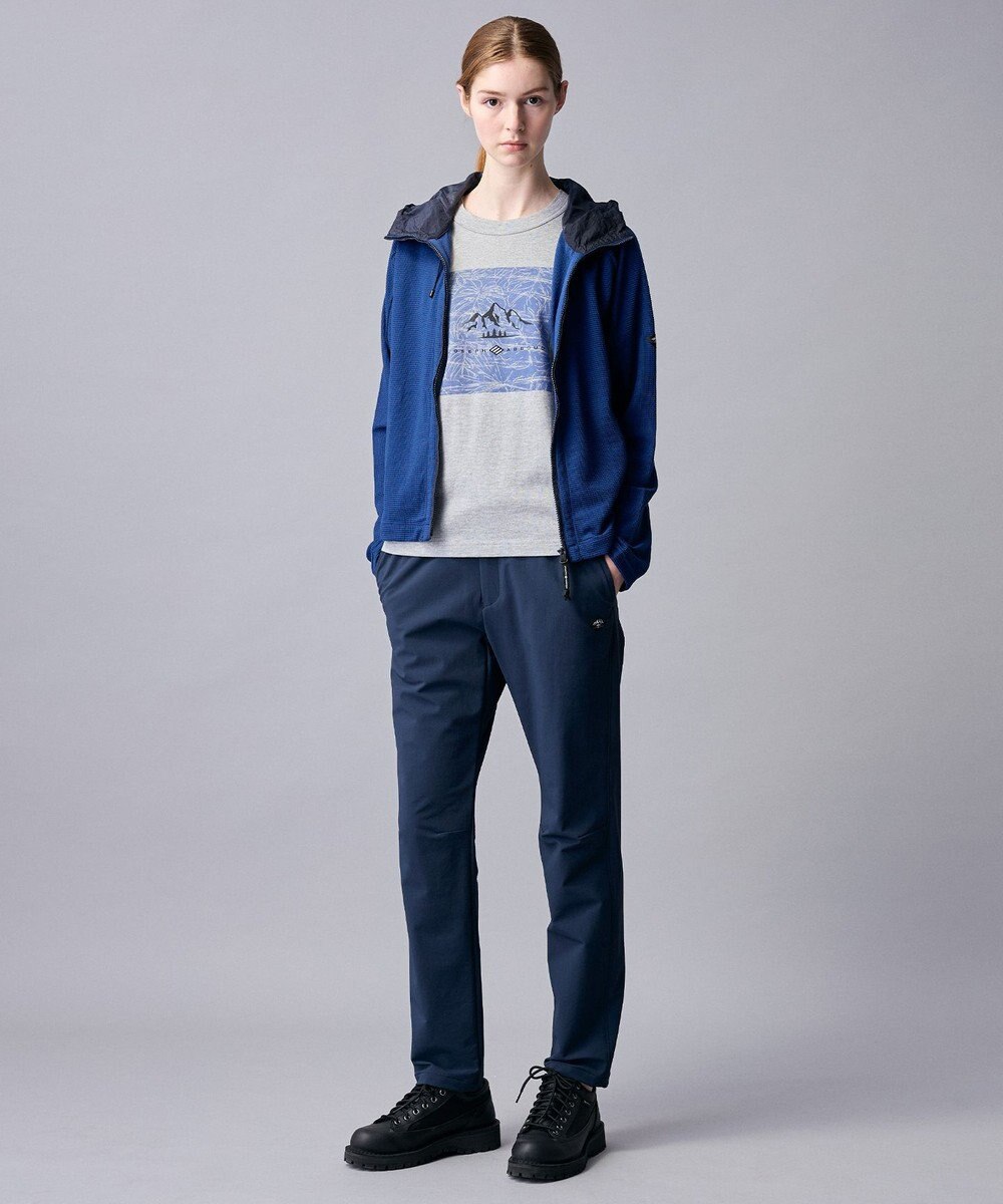 JOSEPH ABBOUD MOUNTAIN 【異素材コンビネーション】グリットワッフルアクティブパーカー 