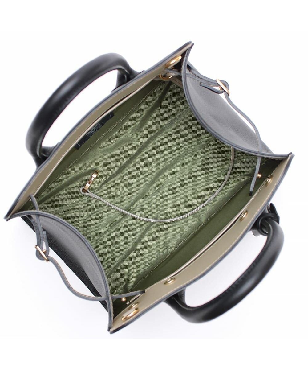 A.D.M.J. 【牛革】 クラシックアニルブリロ/サイドベルトトート25cm(ショルダーストラップ付) 