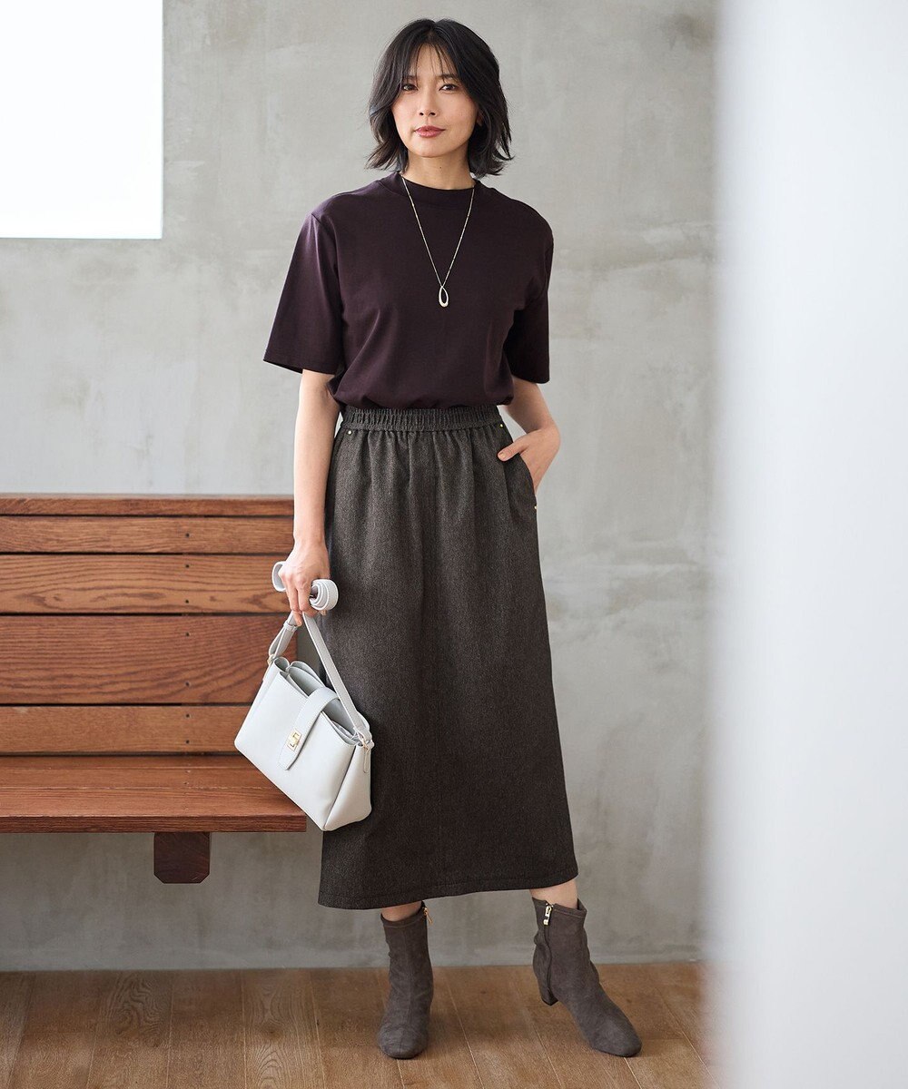 ANY 【接触冷感/UVケア】マルチファンクションモックネックTシャツ 