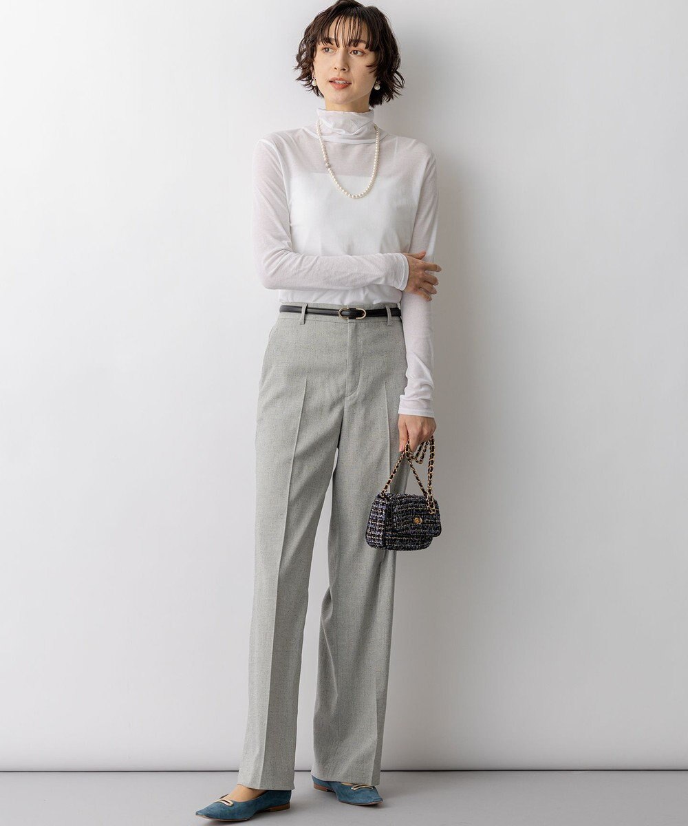 23区 シアーフライス レイヤード タートル カットソー 