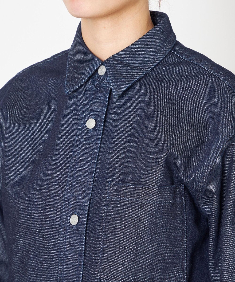 NAVE 【ReNave・セットアップ可/洗える】マーセライズデニムシャツ 