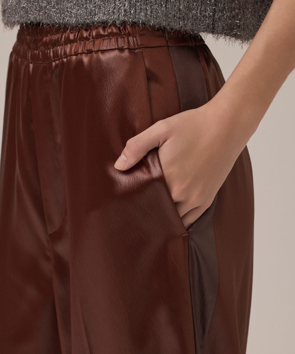 GRACE CONTINENTAL レザーライクパンツ 