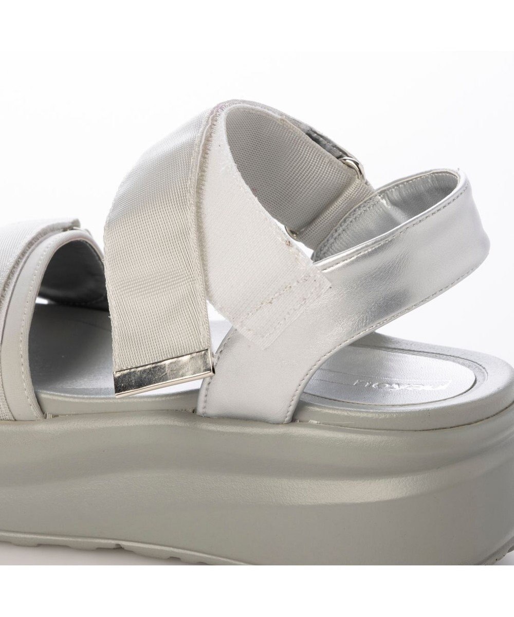 MODE ET JACOMO <noyau>厚底サテンベルクロスポーツサンダル 