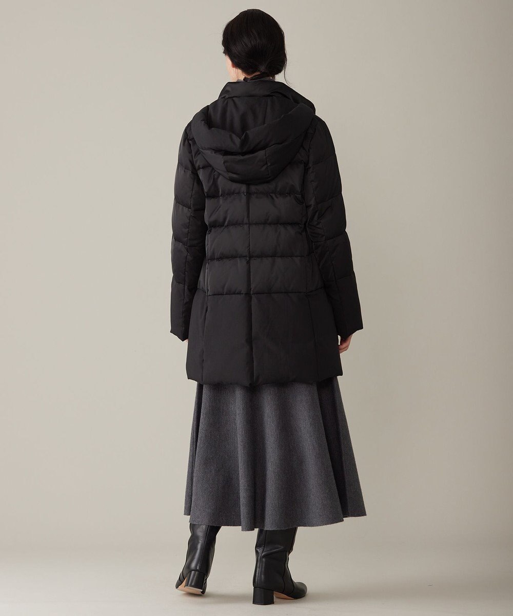 自由区 L 【撥水加工・洗える】ブライトダウンフード付き ダウンコート 