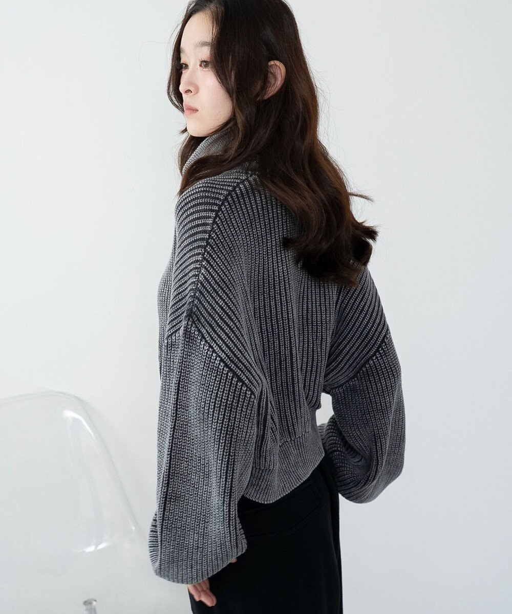 WEGO ダブルジップショートニットブルゾン 