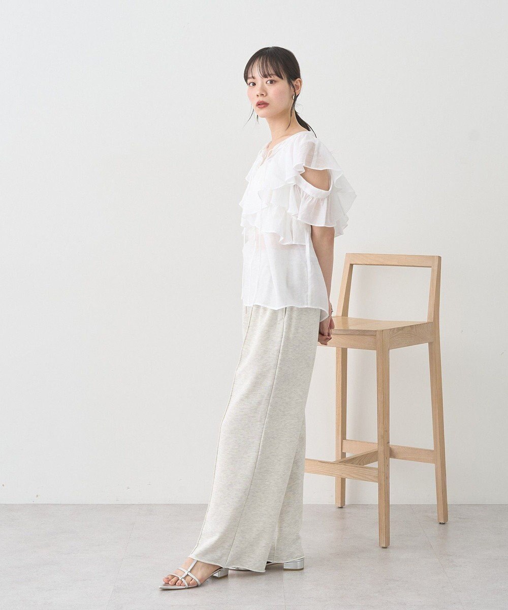 earth music&ecology センターシームタックスウェットパンツ 