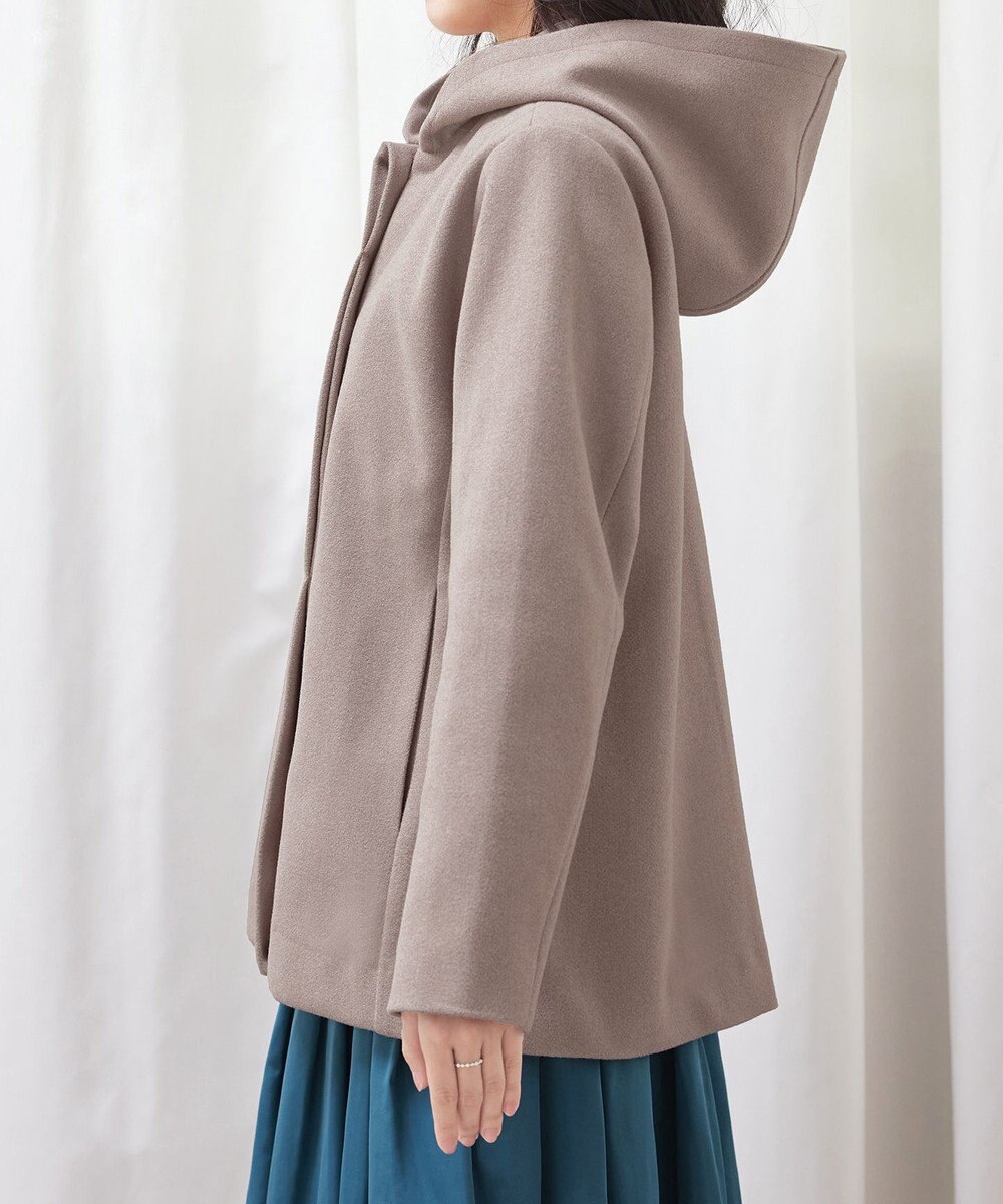 Tiaclasse フーデットショートコート 