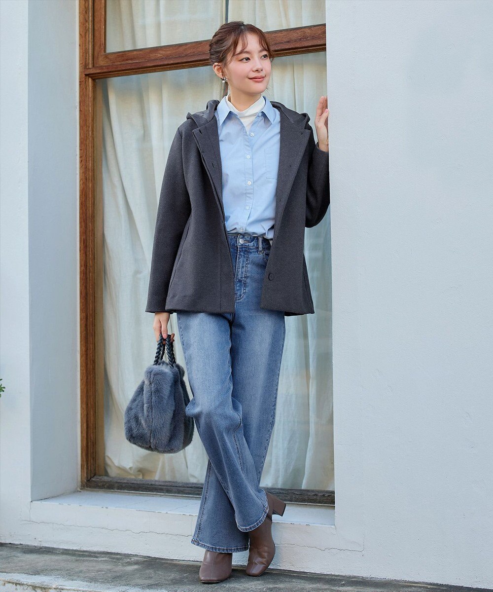 Tiaclasse フーデットショートコート 