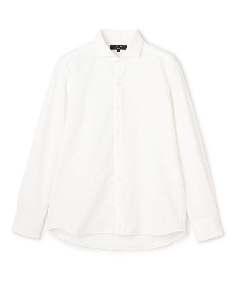 JOSEPH HOMME 【新素材】グリットタックジャージー　ホリゾンタルカラーシャツ 