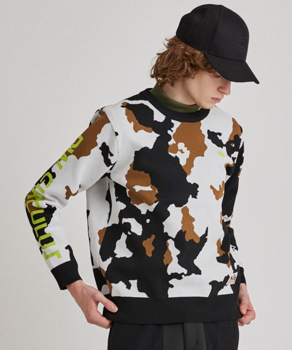 PW CIRCULUS 【MEN】ピント柄ニット 