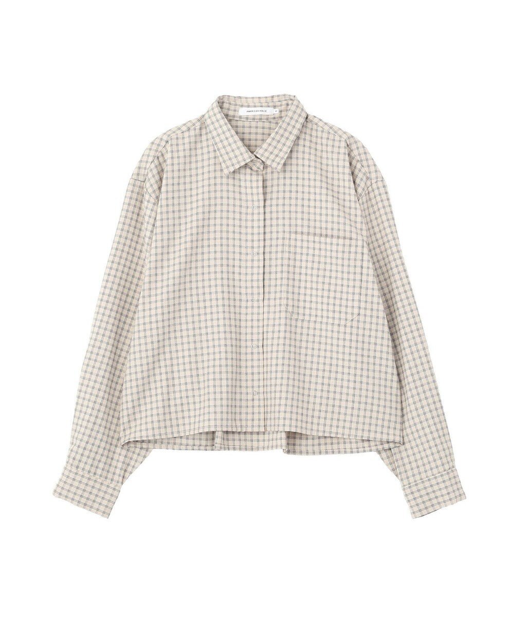 AMERICAN HOLIC ミニチェックショート丈シャツ 