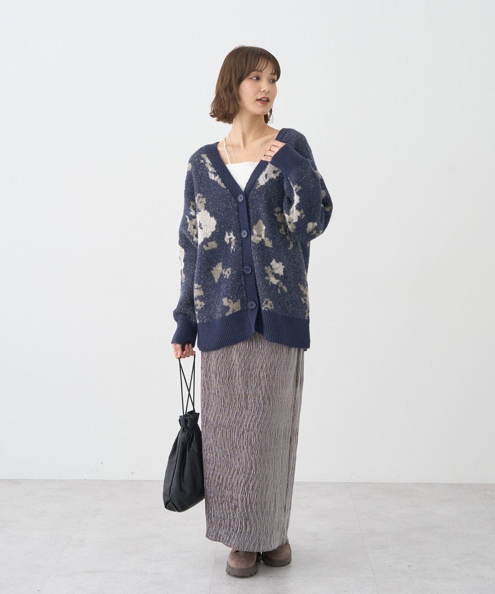 earth music&ecology シャイニーベロアスカート 