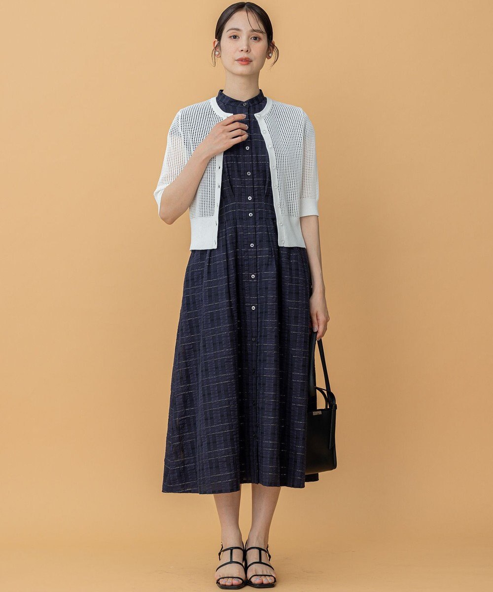 組曲 S ラメシアーチェック ワンピース 