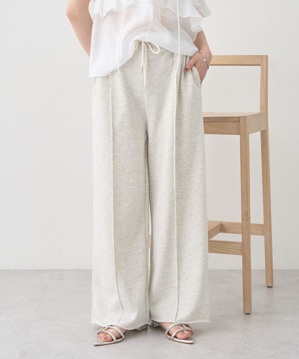 earth music&ecology センターシームタックスウェットパンツ 