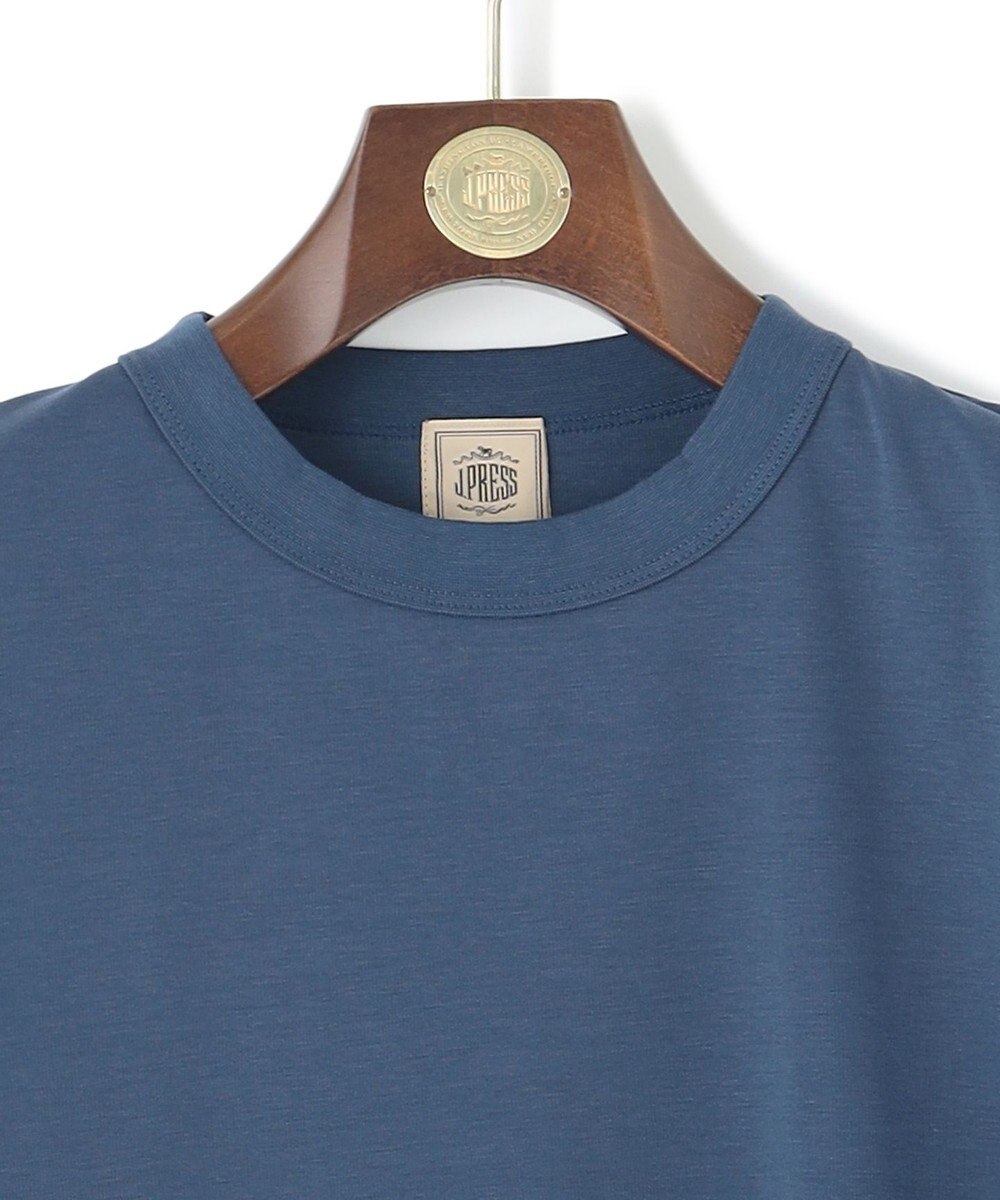 J.PRESS MEN シルクのような光沢感の上品Tシャツ【UVカット / 接触冷感 / 吸水速乾】【J.PRESS PREMIUM JERSEY】ポンチクルーネック Tシャツ 