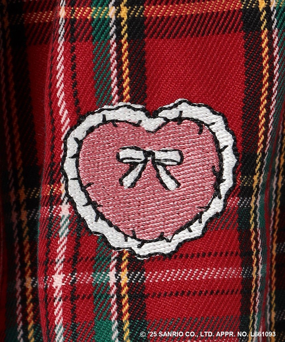 ANY KIDS 【ハローキティ×ANY KIDS】ドッキング刺繍 長袖Tシャツ 