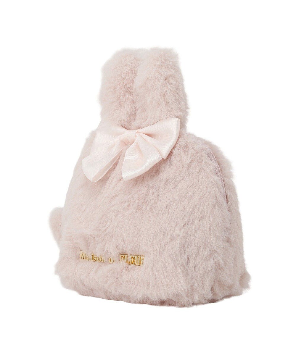 Maison de FLEUR イースターラビットフェイクファーポーチ 
