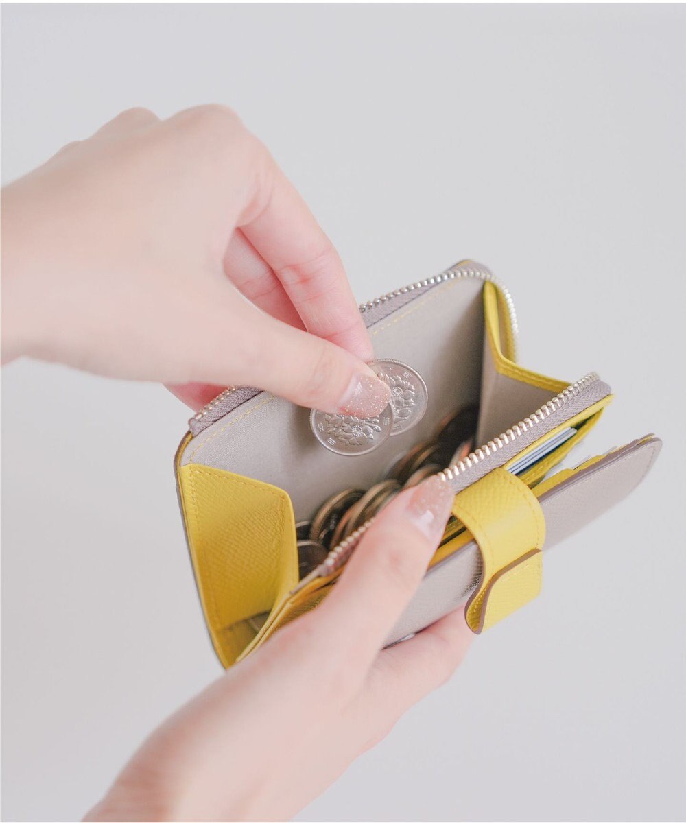 Atelier nuu 日本製 noble L字ファスナー二つ折りウォレット 