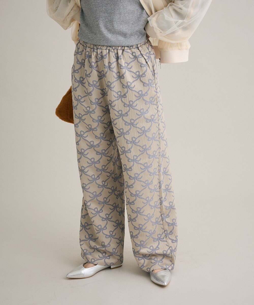 Green Parks ・ＳＵＧＡＲ　ＳＰＯＯＮ　リボンジャカードパンツ 