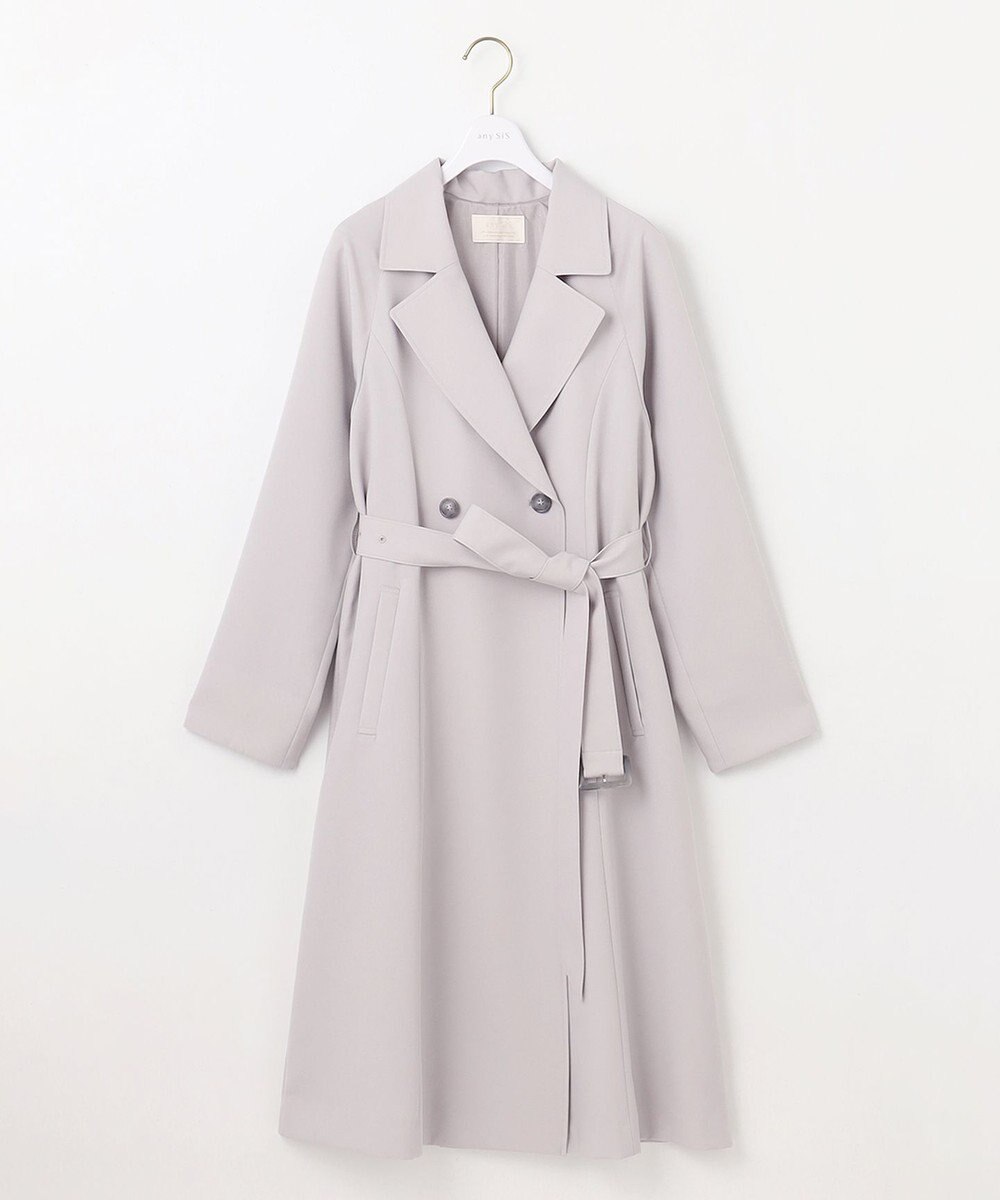 ANY SIS 【洗える】ライトミディ トレンチコート 