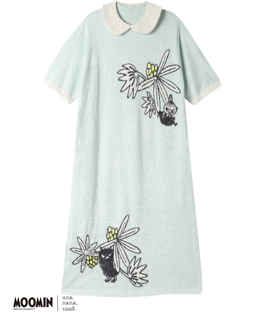 une nana cool 【ムーミン】MOOMIN × une nana ccol　なめらかふわふわワンピース 