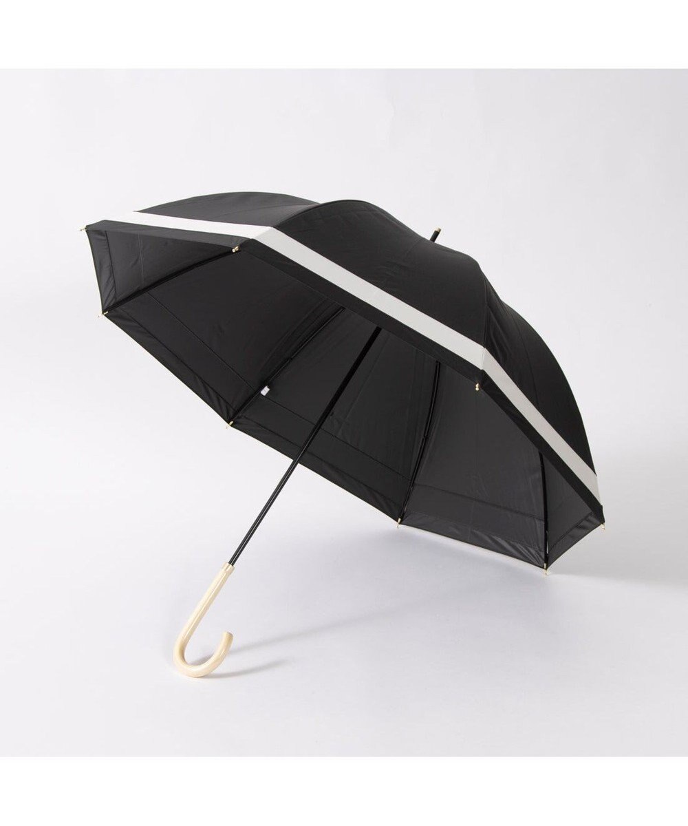 UNBILLION カシュネ cachenez / 【晴雨兼用】【日傘】 【UV カット率99.999.9％以上】PU切り継ぎボーダーバルーンショートパラソル 