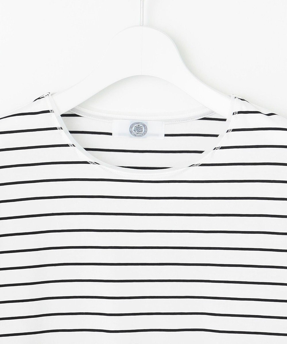 J.PRESS LADIES 【洗える】スムースジャージー ボーダー カットソー 