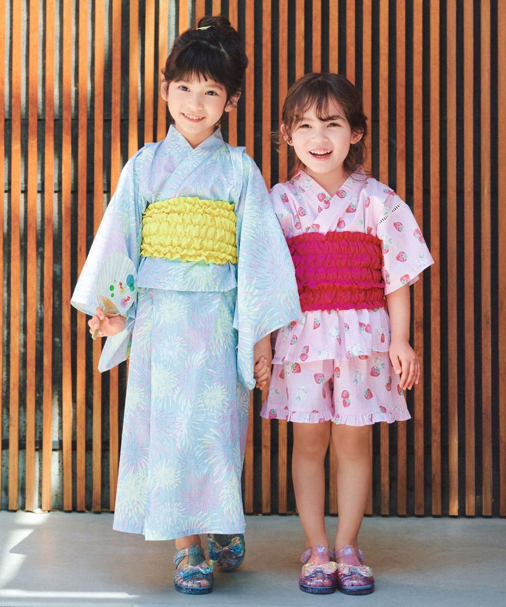 ANY KIDS 【洗濯機可能/簡単着付け】2WAY セパレート浴衣セット 