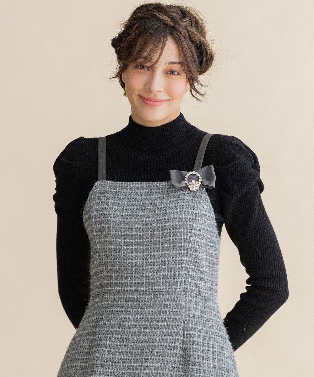 TOCCA 【WEB限定】【TOCCA LAVENDER】Wool Cashemere Cream Puff Knit ニット ブラック系